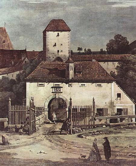 Bernardo Bellotto Ansicht von Pirna, Pirna von der Sudseite aus gesehen, mit Befestigungsanlagen und Obertor (Stadttor) sowie Festung Sonnenstein oil painting picture